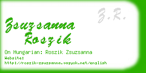 zsuzsanna roszik business card